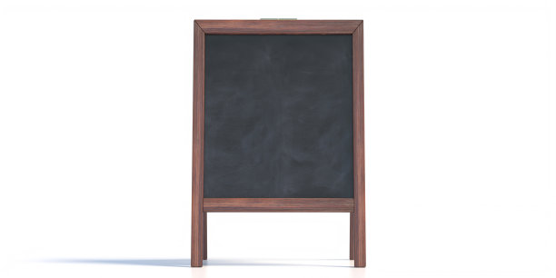 菜单板孤立的白色背景。三维演示图片下载