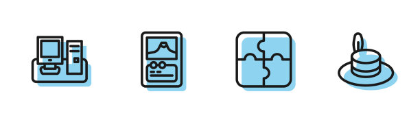 设置线段拼图显示器与键盘图片下载