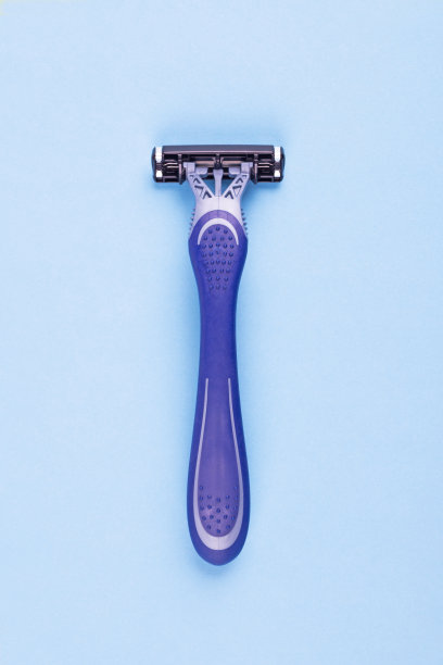 蓝色的剃须刀图片下载