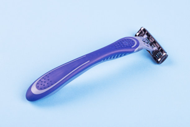 蓝色的剃须刀图片下载