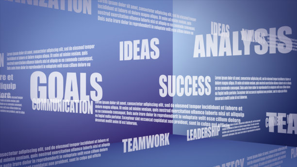 飞行商务术语-蓝色3D背景图片下载