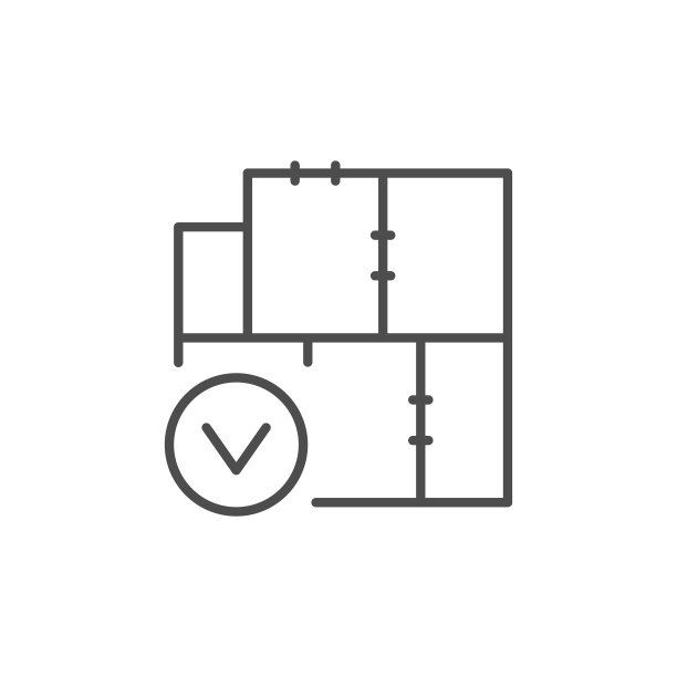 建筑蓝图线轮廓图标图片下载