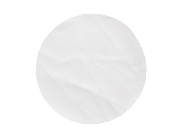 空白白色圆纸不干胶标签孤立在白色背景上图片下载