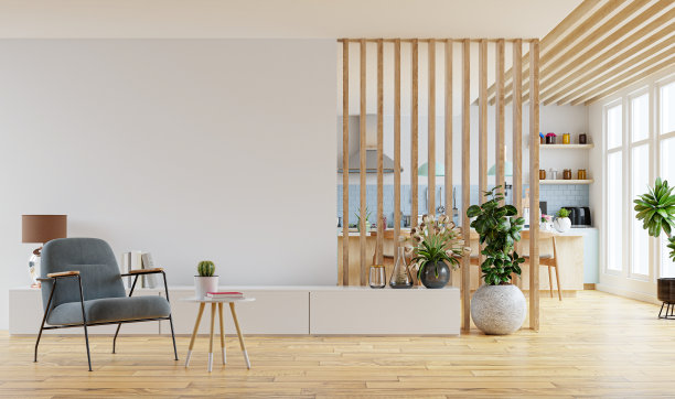 现代室内家具，餐厅，厨房。图片下载