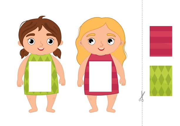 学龄前儿童的教育纸游戏。图片下载