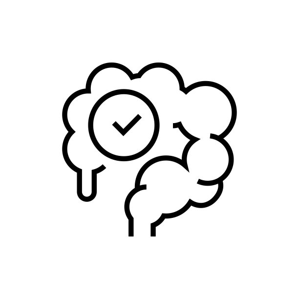 肠道健康的图标。胃肠病学矢量插图。可编辑的中风。图片下载