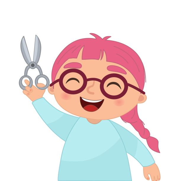 矢量插图的一个女孩图片下载