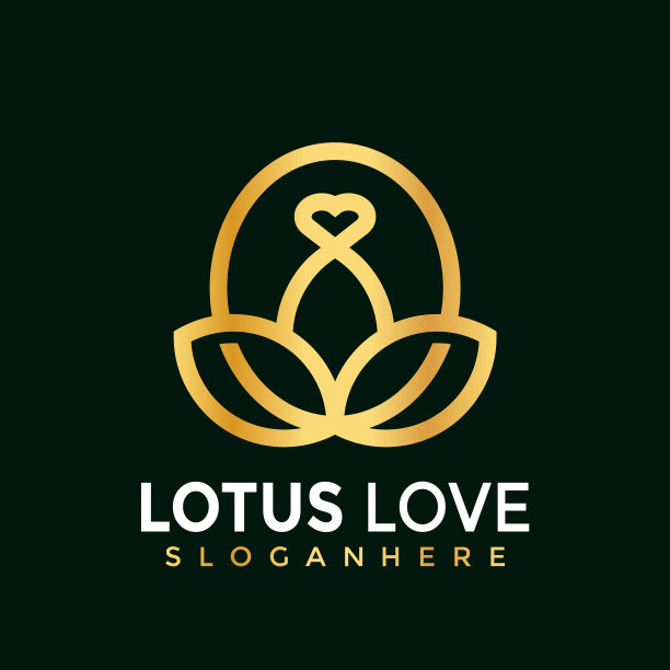 金莲爱现代标志设计图片下载