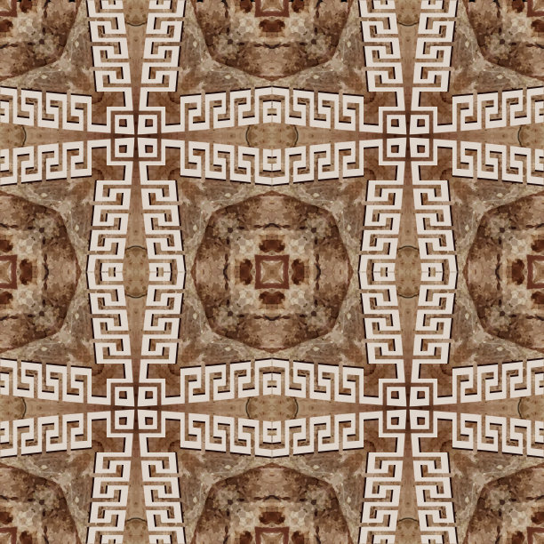 希腊纹理无缝图案重复部落图片下载