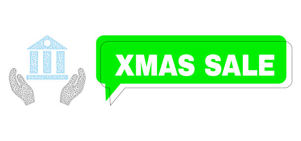 错位的圣诞销售绿色短语框架和网格图片下载