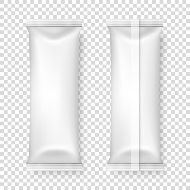 3d现实的空白白色包装图标集图片下载