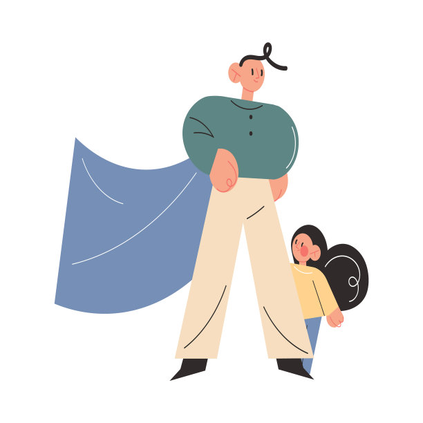 父亲穿着超级英雄的衣服站着遮着图片下载