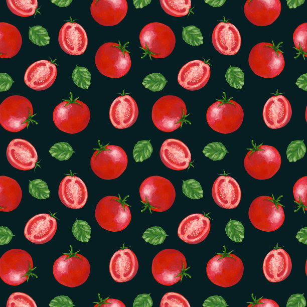 深色番茄图案图片下载