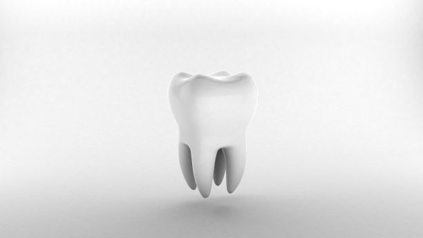 白色的牙齿在灰色的背景图片下载