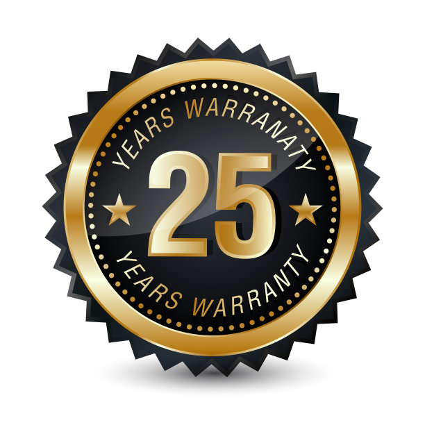 25年保修印章，签名，印章，库存插图。图片下载