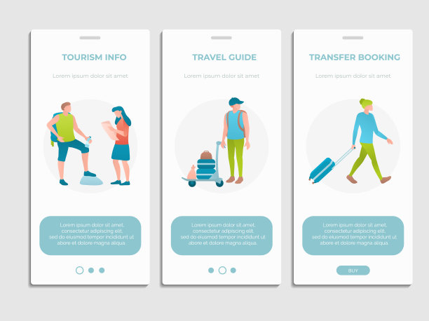 旅游信息板屏幕设置平面设计图片下载