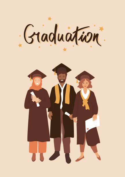 一群多民族研究生。图片下载