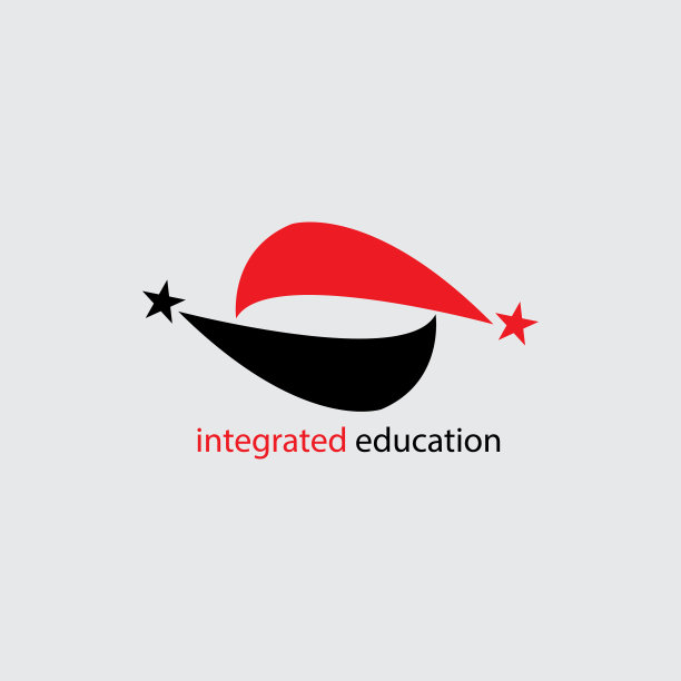 简单的教育创意标志星形抽象图片下载