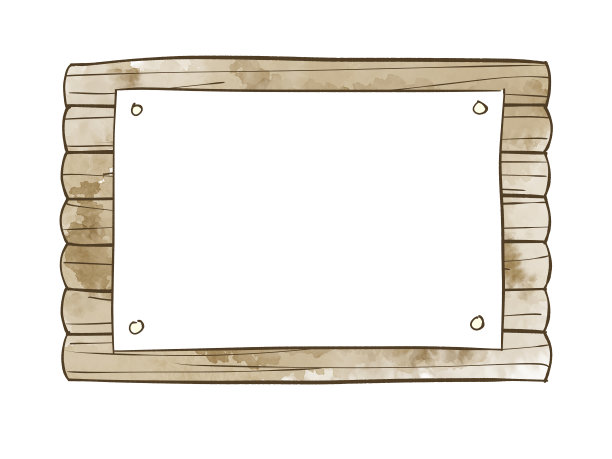 木制的公告栏图片下载
