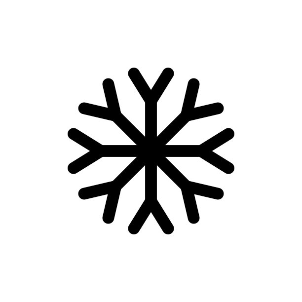 矢量雪花图标上的白色背景图片下载