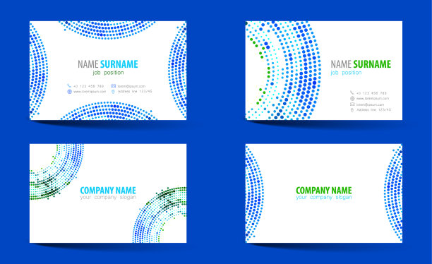 创意双面名片模板图片下载