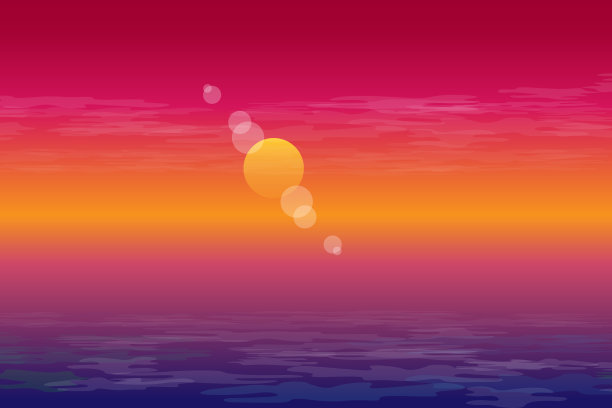 散焦的日落- eps10图片下载