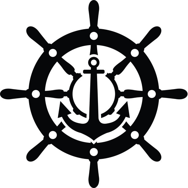 船锚船航海符号符号模板图片下载