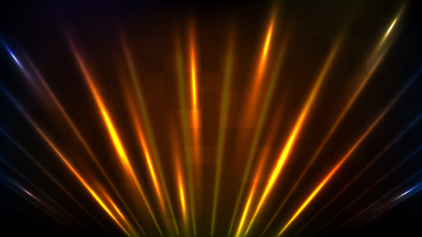 摘要未来科幻技术背景下的快速移动霓虹灯速度线图片下载