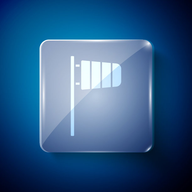 白色锥形气象风向标标志图片下载