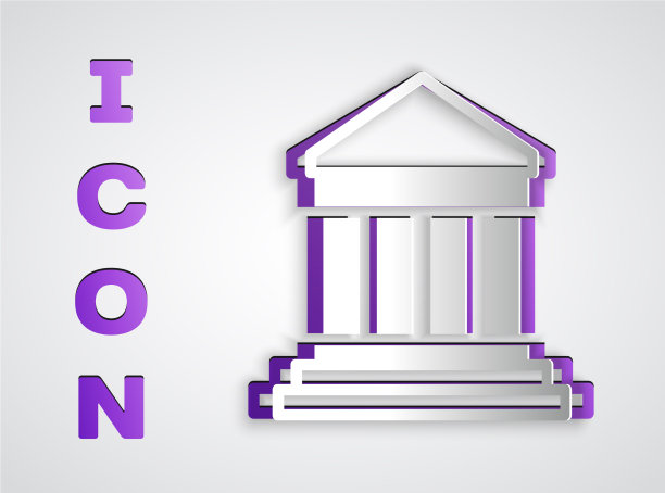 希腊雅典卫城帕台农神庙的剪纸图片下载