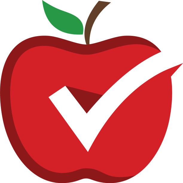 红色质量苹果标志模板苹果设计图标图片下载