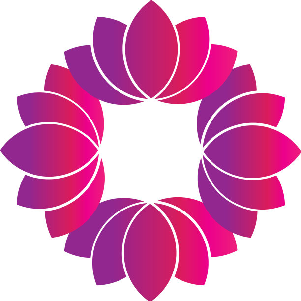 荷花标志美容护理模板标志形象图片下载