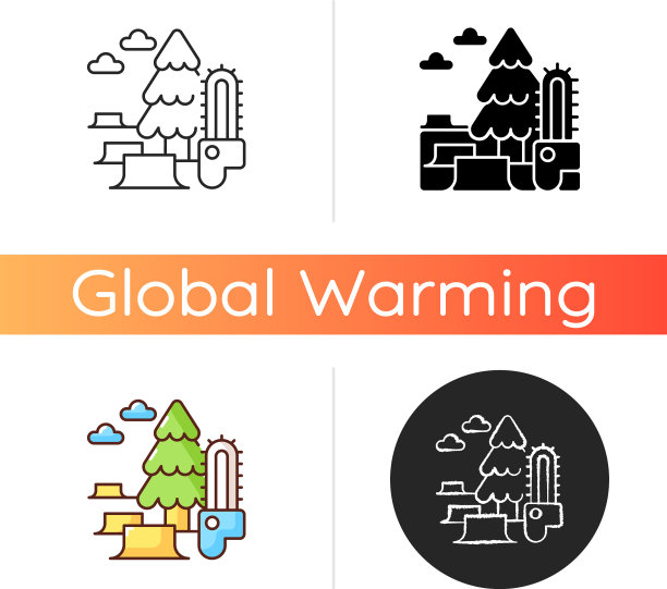 森林砍伐图标图片下载