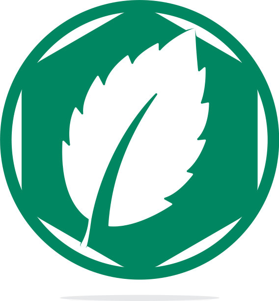 薄荷叶元素图标图片下载