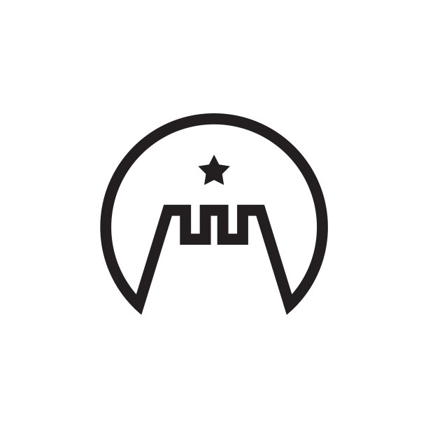 堡城堡图标标志设计模板图片下载