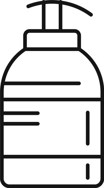 肥皂分配器图标轮廓风格图片下载