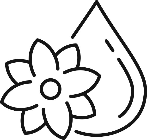 花油滴图标轮廓风格图片下载