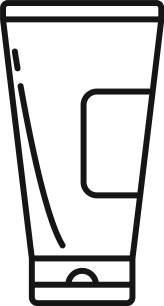 奶油管图标轮廓风格图片下载