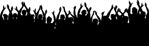 掌声观众欢呼群众球迷鼓掌图片下载