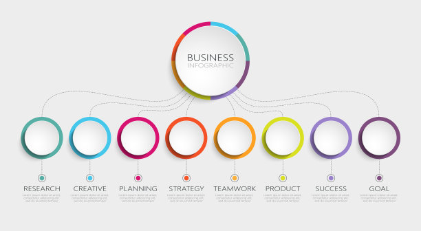 摘要三维信息图模板有8个步骤图片下载
