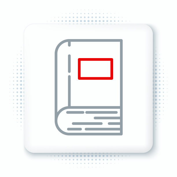 线书图标孤立在白色背景上图片下载