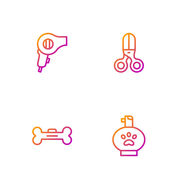 设行宠物洗发、狗骨吹风机等图片下载