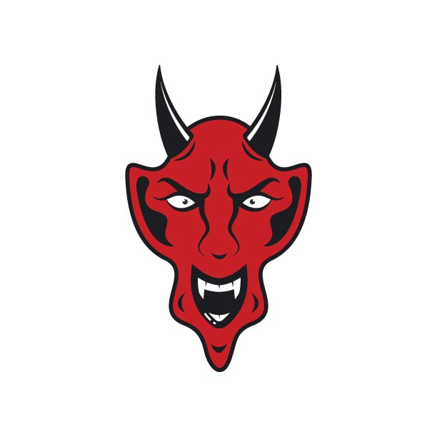 魔鬼图标矢量插图设计图片下载
