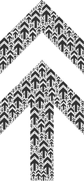 箭头向上递归马赛克本身项图片下载