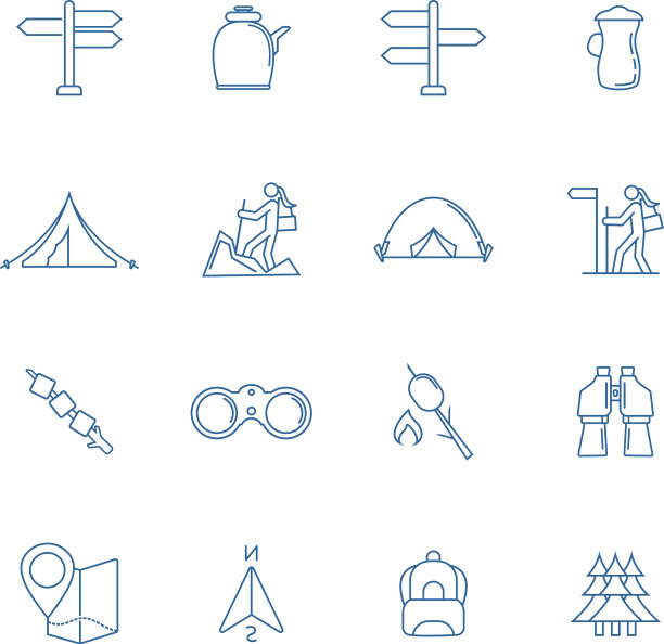 设置户外标志设计模板旅游标志图片下载