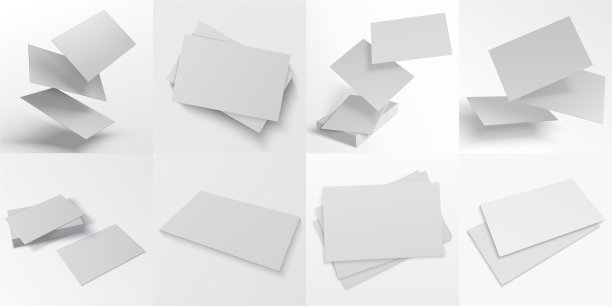 名片模型现实的空白堆栈图片下载