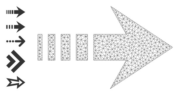 多边形网发送右图标与简单的符号图片下载