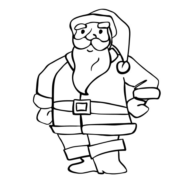 圣诞老人孤独上白图片下载