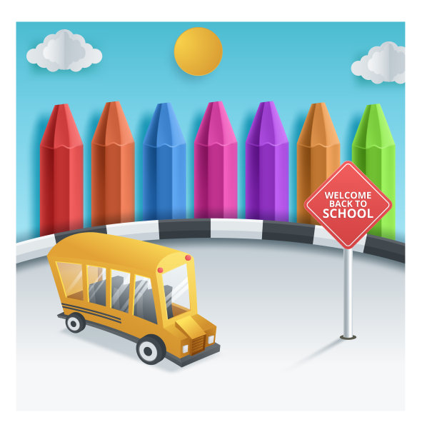 带着学校的物品和元素回到学校图片下载