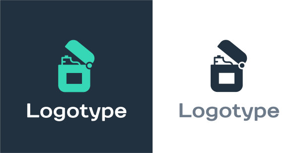 标识型打火机图标孤立在白色背景图片下载